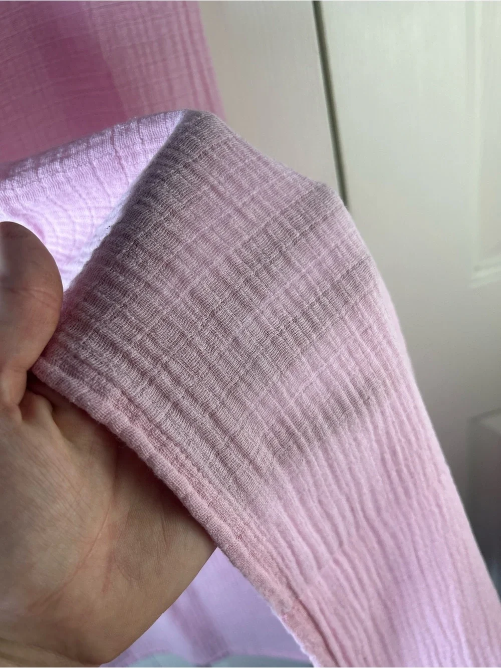 Little Journey Solid Light Pink Baby Swaddle Blanket Muslin Cotton aldi